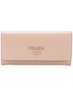 кошелек с бляшкой с логотипом Prada