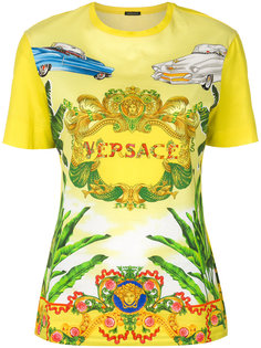 футболка с принтом-логотипом Versace