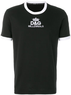 футболка с принтом-логотипом Dolce &amp; Gabbana
