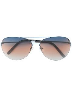 солнцезащитные очки с контрастной полоской на линзах Matthew Williamson