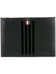 плоский клатч с полосками Thom Browne