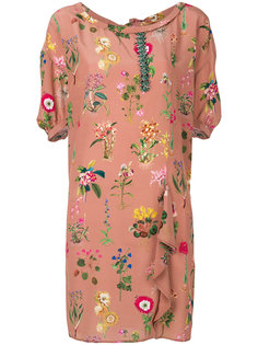 платье шифт с цветочным украшением Nº21