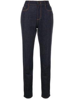 прямые джинсы с высокой талией Fendi