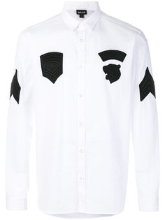 рубашка с контрастными заплатками Just Cavalli