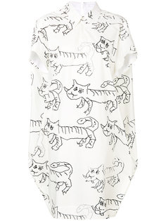 платье-рубашка с принтом котов Marni