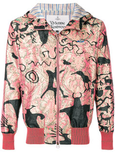 куртка с капюшоном  и принтом металлик Vivienne Westwood