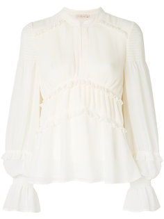 ribbed tiered blouse Tory Burch