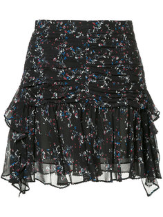 многослойная юбка с цветочным принтом  Tanya Taylor