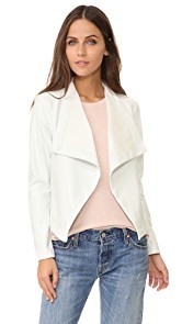 BB Dakota Peppin Vegan Leather Drapey Jacket