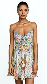 Camilla Mirandas Diary Short Tie Front Dress