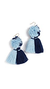 MISA Double Tassel Earrings