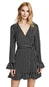 The Fifth Label Ophelia Stripe Wrap Dress