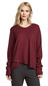 Wilt Lux Easy Slouchy Long Sleeve Tee