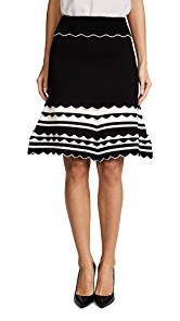 Yigal Azrouel Knitted Strip Skirt