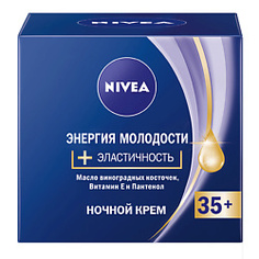 NIVEA Крем для лица ночной Эластичность ЭНЕРГИЯ МОЛОДОСТИ 35+ 50 мл