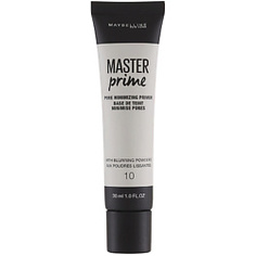 MAYBELLINE Основа под макияж Master Prime, маскирующий поры № 10 Прозрачный, 30 мл