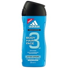 Adidas 3 В 1 After Sport Гель Для Душа И Шампунь Муж 250мл Coty Beauty LLC