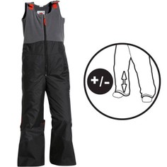 Детские Лыжные Брюки 300 Pullnfit Серого И Черного Цвета Wedze
