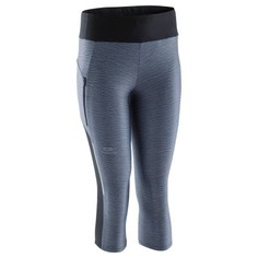 Женские Бриджи Для Бега Run Dry+, Серые Kalenji