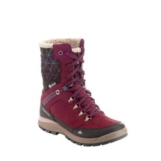 Ботинки Для Зимних Походов Женские Sh500, Теплые И Водонепр., Цвет Красный Quechua