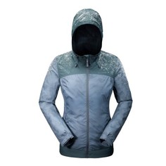 Куртка Для Зим. Походов Женская Sh500, Теплая, Цвет Синий С Зеленоватым Оттенком Quechua