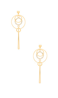 Серьги circle drop - LARUICCI