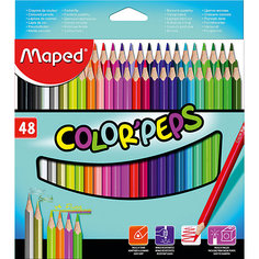 Карандаши цветные COLORPEPS, 48 цветов, Maped