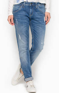 Рваные джинсы бойфренды со средней посадкой Pepe Jeans