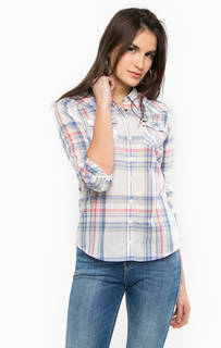 Хлопковая рубашка в клетку Wrangler