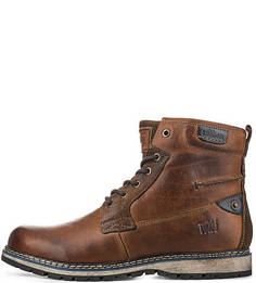 Кожаные ботинки с вставками из нубука S.Oliver