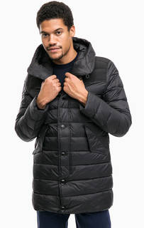 Длинный демисезонный пуховик на молнии и кнопках United Colors of Benetton