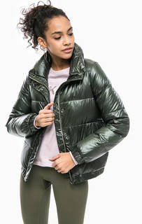 Короткий пуховик с объемным воротом Dkny