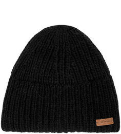 Черная шапка крупной вязки Noryalli