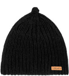 Черная шапка крупной вязки Noryalli