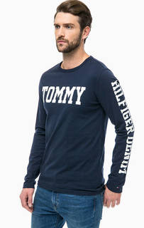 Хлопковая футболка с длинными рукавами Hilfiger Denim