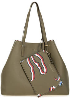 Вместительная сумка цвета хаки с одним отделом Tommy Hilfiger