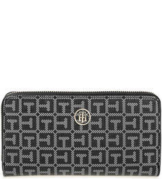 Серый кошелек на молнии Tommy Hilfiger