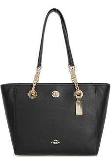 Сумка из мягкой кожи в форме трапеции Coach