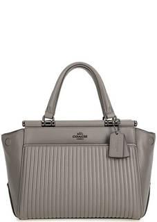 Стеганая сумка из натуральной кожи Coach