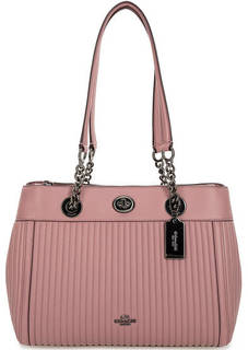 Стеганая сумка из натуральной кожи Coach