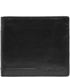 Черное портмоне из натуральной кожи Gianni Conti