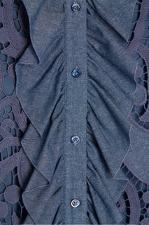 Блузка из хлопкового кружева See By Chloé