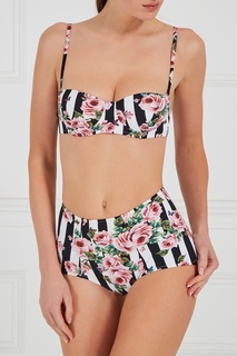 Высокие плавки с принтом Dolce & Gabbana