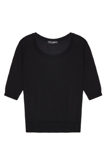 Черный кашемировый джемпер Dolce & Gabbana
