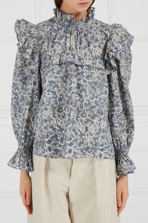 Льняная блузка с оборками Isabel Marant Etoile