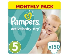 Подгузники Pampers Active Baby-Dry 5 (11-18 кг) 150 шт.