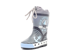 Сапоги малодетские (22-27) для мальчика Зебра, серые