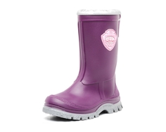 Сапоги школьные (30-34,5) для девочки Зебра, сиреневые