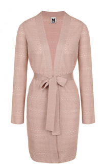 Удлиненный однотонный кардиган с поясом M Missoni