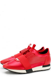 Комбинированные кроссовки Race на шнуровке Balenciaga